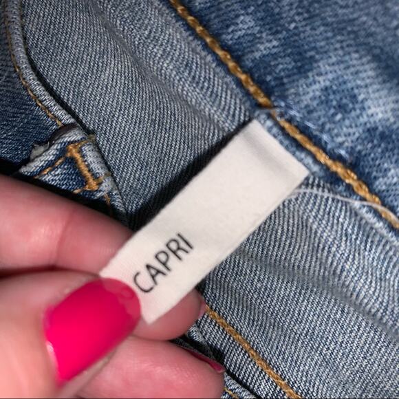 rag & bone Capri Step Frayed Hem Light Wash Skinny Jeans Wiley Size: 27 - Picture 14 of 16